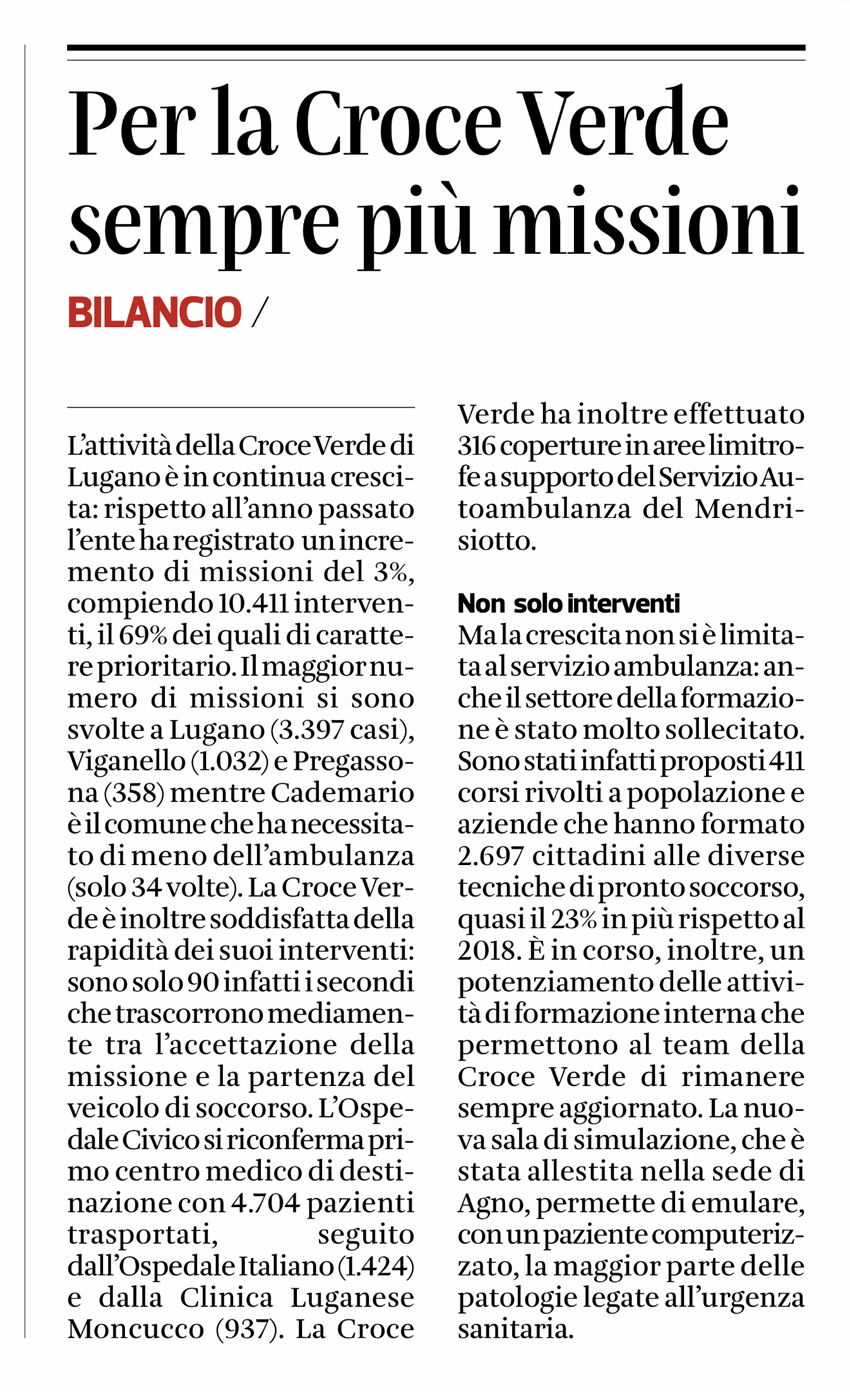 Corriere del Ticino.29.01.2020