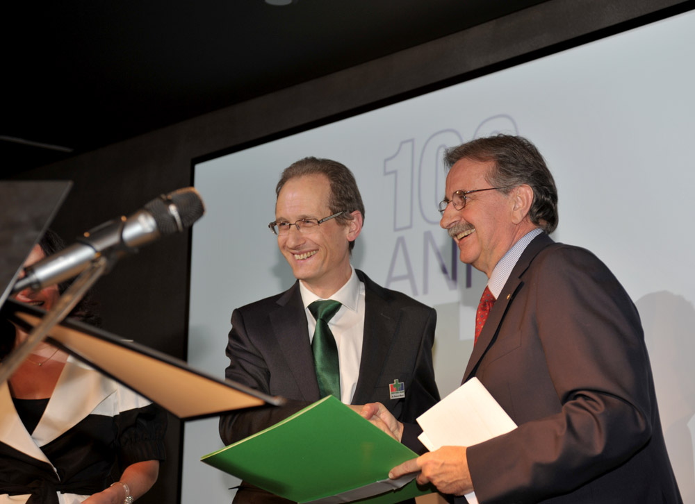 3 marzo 2010 - Il Presidente Mauri e il sindaco di Lugano Giorgio Giudici